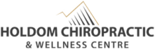 holdom chiropractic logo black